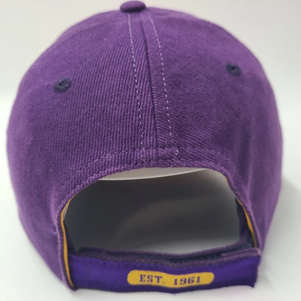 Vintage Minnesota Vikings Hat Adjustable Drew Pearson Purple Yellow NFL 90s‎ Men